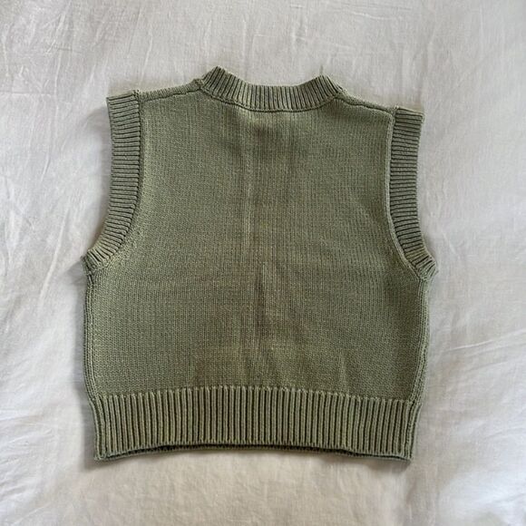 Wilfred Green Ribbed Crew Neck Sweater - Picture 2 of 7